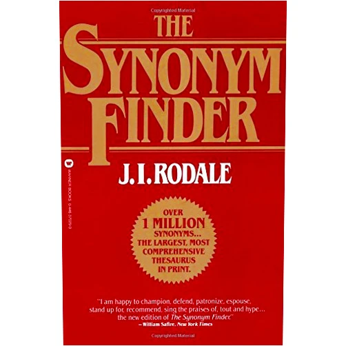 By J.I. Rodale (Author) Synonym Finder New Edition by Rodale, J.I. published by Little, Brown US (1997)