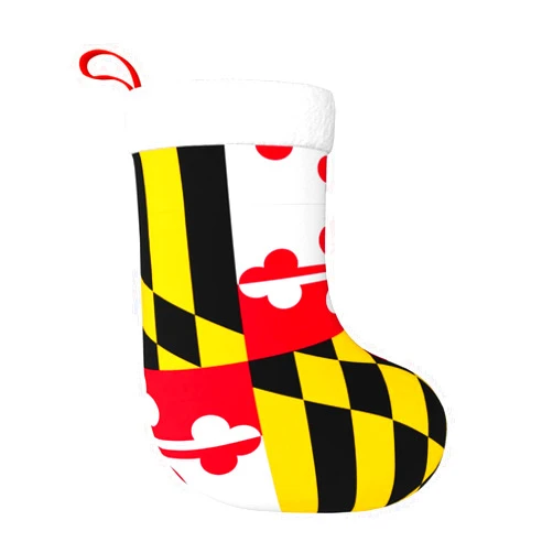EniLsa Flag of Maryland Print Christmas Stocking Xmas Stockings Christmas-Stockings Christmas Holiday Party Family Decorations