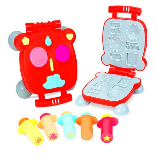 TOMMYHOME Play Dough Accessories with Dough Extruder Set and Food Modeling Mould Play Toys, Playdoh Tools for Shaping Shapes and Making Various Handmade Patterns, Suitable for Boys and Girls Ages 3+