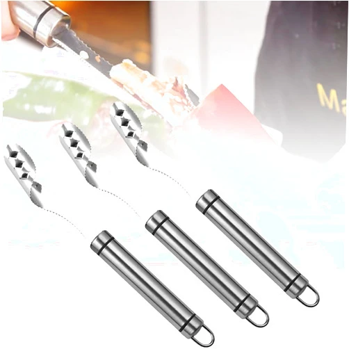 Ousnogoo 2-In-1 Pepper Seed Corer Remover, Bell Pepper Corer Remover Tool, 2024 New Stainless Steel Jalapeno Corer Tool, Kitchen Gadgets for Chili, Zucchini, Bell Pepper Corer (3pcs)