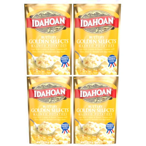 Generic Pack Of 4 Buttery Golden Selects Mashed Potatoes 4.1 oz.