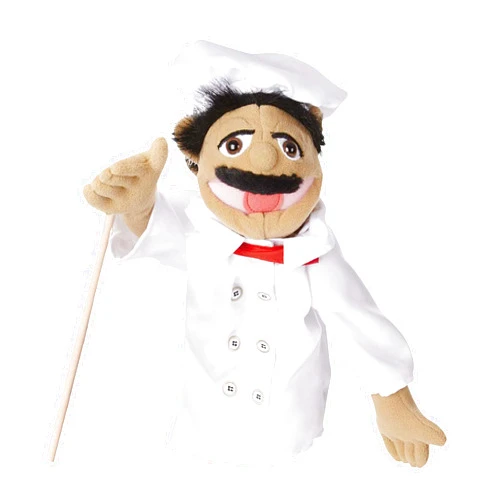 Melissa & Doug Chef Puppet (Al Dente) with Detachable Wooden Rod
