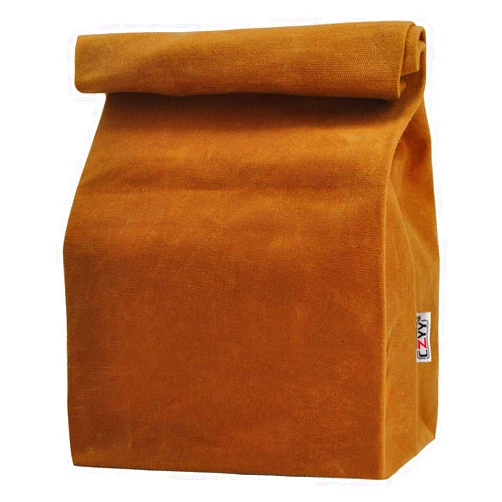 CZYY Waxed Canvas Lunch Bags Brown Paper Bag Styled - Classic Updated - Reusable and Washable, Worthbuy Lunch Box for Men & Women