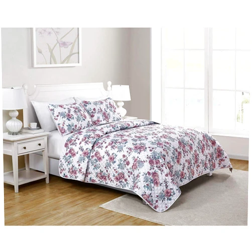 Tahari Home - Full Comforter Set, 3-Piece Bedding with Matching Shams, Lightweight Room Decor (Shirley Ivory, Full/Queen)