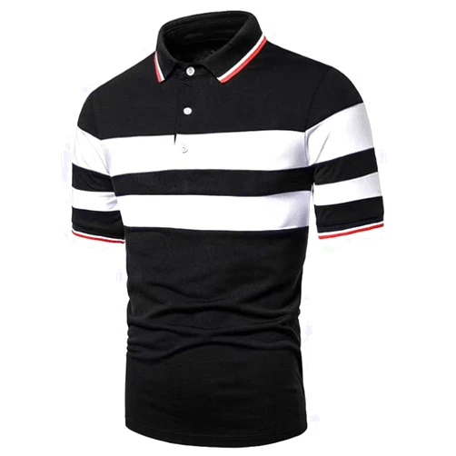 Generic Golf Polo Shirts for Men Sleeve Moisture Wicking Dry Fit Print Performance Athletic Casual Mens Golf Shirts