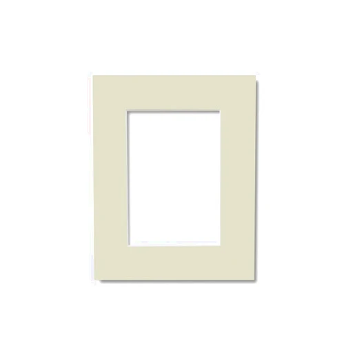 Allworld Framing 8x10 Matting for 5x7 Photograph or Artwork 4-Ply Bevel Cut Acid Free Matboard for picture framing (Sauterne)