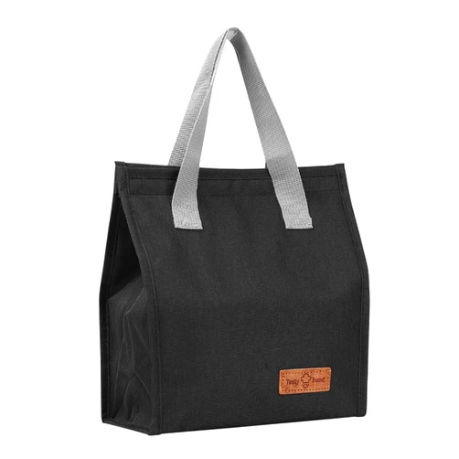 HexinYigjly Lunch Bag Insulated, Lunch Box Bag, Reusable Lunch Tote Bag, Lunch Box Container Bag Insulated for Women, Men, Work, Office, Travel- Black