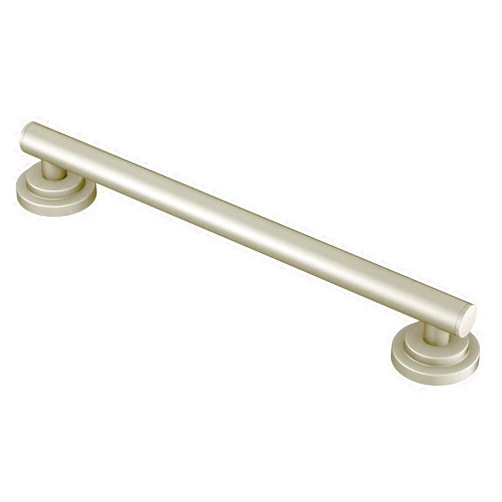 Moen YG0718BN Bathroom Safety 18-Inch Stainless Steel Modern Bathroom Grab Bar, Brushed Nickel