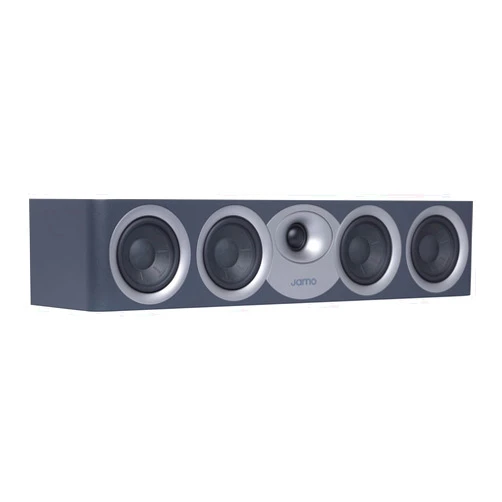 Jamo S7-43C Center Channel Speaker, Blue Fjord - Four 3.3” Woofers + 1” Tweeter - Two-Way Bass Reflex