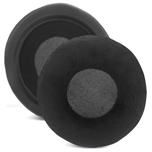 Miruchertter Velour Ear Pads 100 mm Universal Replacement Ear Pads Cushions Suitable Many Large Headphones Round Memory Foam Earpads Compatible with Beyerdynamic, Sennheiser, AKG, ATH, Sony & More - Black, 100mm