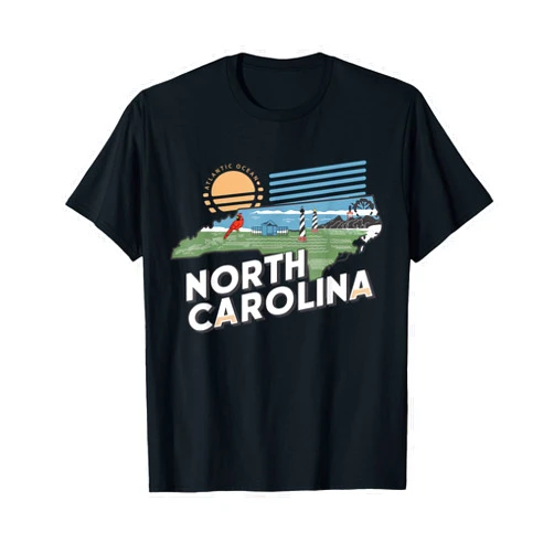 North Carolina Souvenirs for Men, Women & Kids North Carolina State of North Carolina Retro North Carolina T-Shirt