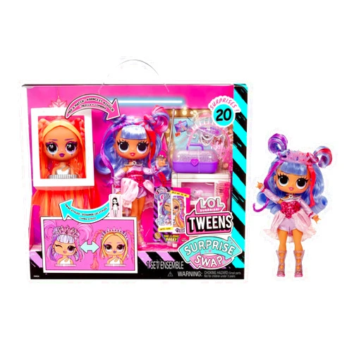 L.O.L. Surprise! Tweens Surprise Swap Fashion Doll Buns-2-Braids Bailey with 20+ Surprises Including Styling Head and Fabulous Fashions and Accessories – Great Gift for Kids Ages 4+