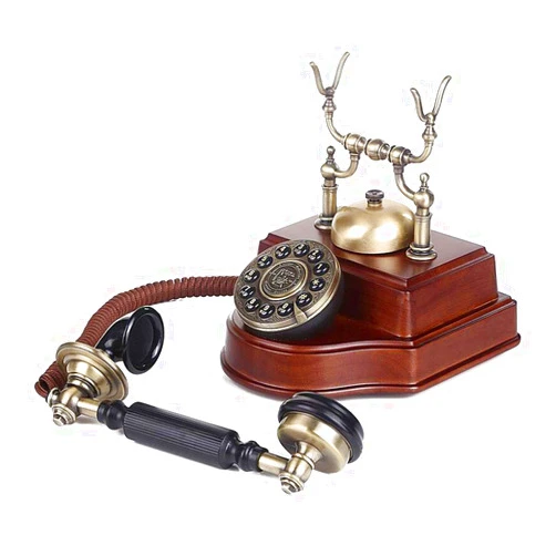 UWEREBFM Fashion Creative Rotary Telephone Antique European Pastoral Retro Telephone Home Landline Fixed-line WD