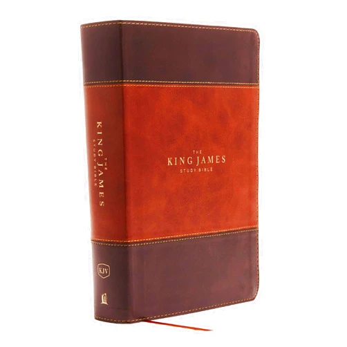 Thomas Nelson KJV, The King James Study Bible, Leathersoft, Brown, Red Letter, Full-Color Edition: Holy Bible, King James Version