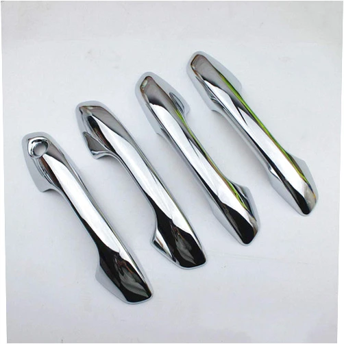 TOYOREY Fit for Kia Rio 4 X-line 2017-2020, Car Door Handle Sequins, ABS Silver wear-Resistant Door Handle Sequins, car Exterior Decoration