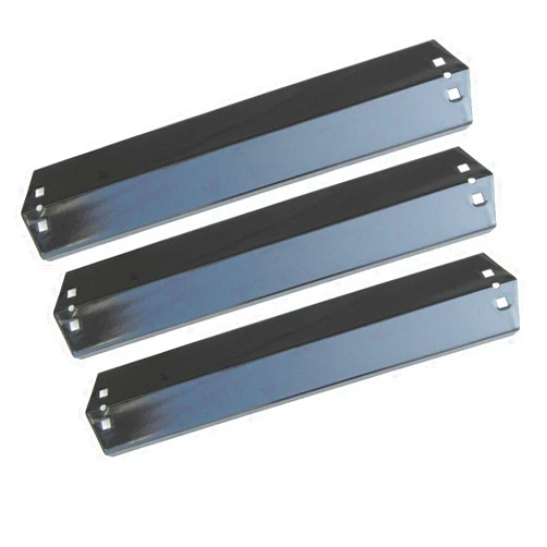 Direct Store Parts DP105 (3-Pack) 18 15/16 x 3 7/8 Inch Porcelain Steel Heat Plates Replacement for CharGriller 3001,3008,3030,4000,5050,5252, for King Griller 3008,5252 Gas Grill
