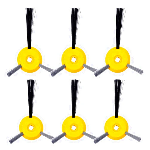 KEEPOW 6 Pack Side Brushes Replacement Parts for Shark ION Robot R85 RV750 RV720 S87 RV850 RV851WV Vacuum