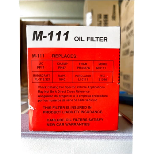 Generic CARLUBE M-111 OIL FILTER
