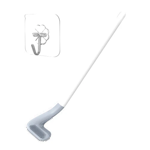 Nerydas Golf Toilet Brush, Long Handled Toilet Brush, toilet brushes for bathroom with Hook (White)
