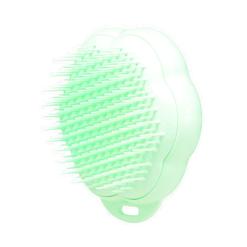 Pet Teezer Tangle Teezer Cat Teezer | Small, De-Shedding Cat Hair Brush | Gentle, Soothing Brush for Cats | Green