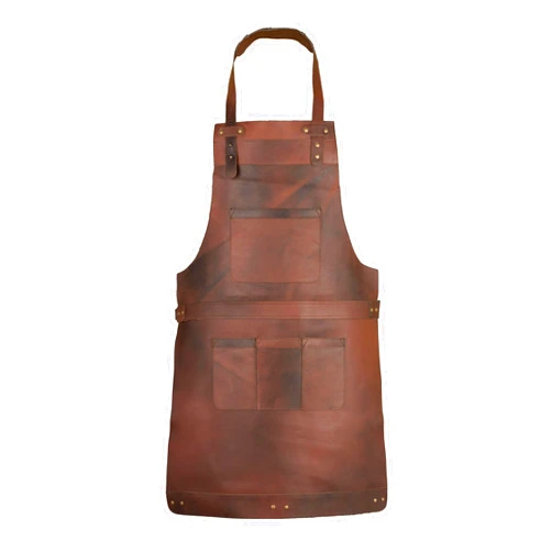 Leathershire Full Grain Leather Apron Butcher, Cook, BBQ, Cooking, Wood work, Cheff, BBq Grill Gift Apron