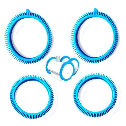 AR-PRO Front Tire and Rear Tire Combo Kit | Compatible with PoolCleaner Poolvergnuegen Front Tire Kit with Super Hump 896584000-143 (2-Pack) and Rear Tire Kit 896584000-082 (2-Pack)