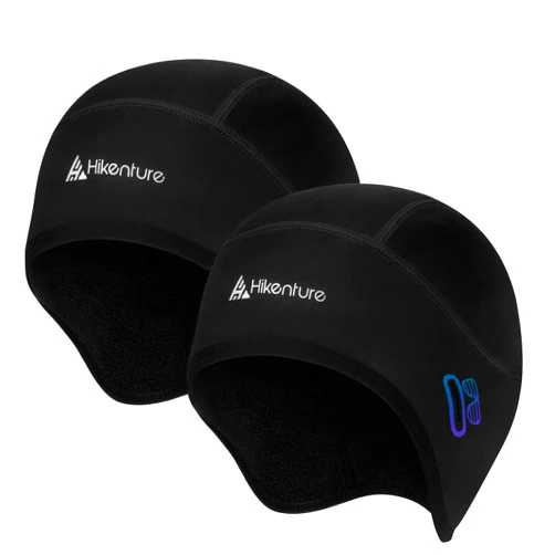 Hikenture Skull Cap Helmet Liner with Glasses Holes, Winter Thermal Cycling Cap for Men & Women, Cycling Hat Beanie