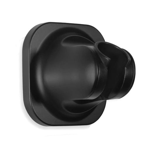 RIVOODS Handheld Shower Head Holder - 5 Positions Adjustable - Slide to Fit - Adhesive Mount with Screw Option, Bathroom Wall Mount Shower Hose Holder (Matte Black)