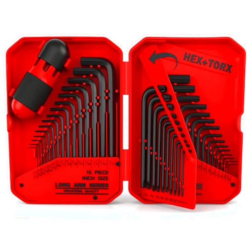 SEDY 41-Piece Hex Key Allen Wrench Set, L Shape Hex and Torx Key Wrenches with Torque Handle | SAE(0.028