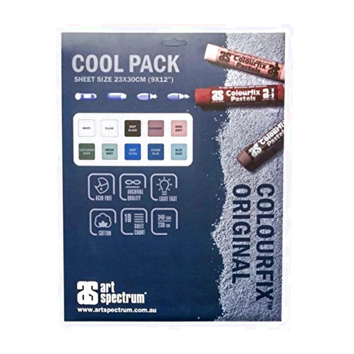 Art Spectrum Colourfix Paper Rainbow Packs Cool Tones Pack of 10