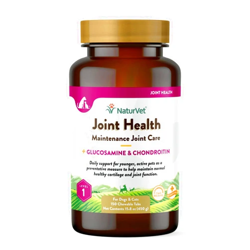 NaturVet Joint Health Time Release Level 1-Maximum Hip & Joint Dog Supplement