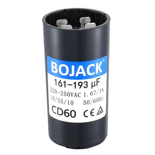 BOJACK 161-193 uF/MFD 220-250 VAC 50/60 Hz Universal Round Start Capacitor Electric Replacement Parts