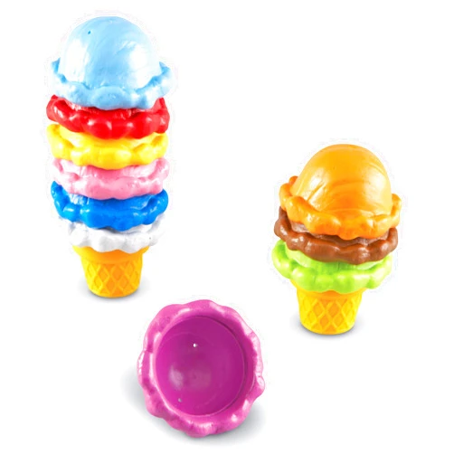 Learning Resources Smart Snacks Rainbow Color Cones, Color Identification, Fine Motor Toy, Ages 2+,Multi-color,2 L x 2-1/2 W in