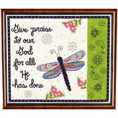 Janlynn Give Praise Cross Stitch