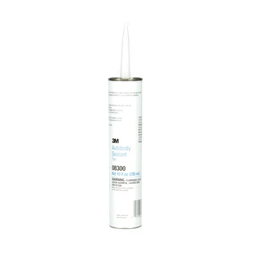 3M Ultrapro Autobody Sealant, 08300, Tan Color, High-Solids, Heavy-Bodied, Fast-Curing, Solvent-Based, 1/10 gal/10 fl oz Cartridge