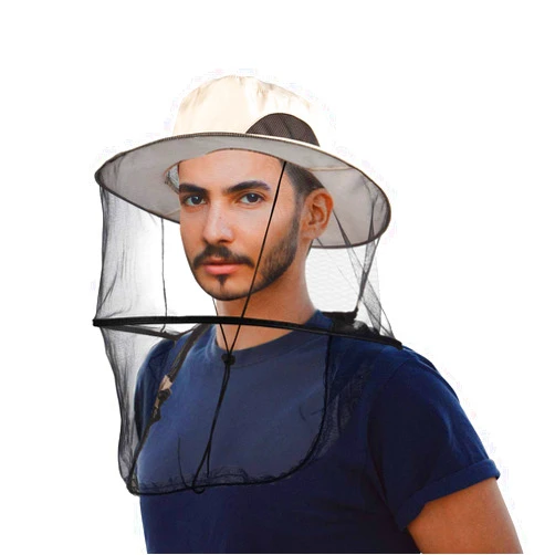 ACBungji Head Net Hat Removable Sun Bee Safari Bug Hats with Netting for Fishing Hunting Gardening Outdoors UV Protection