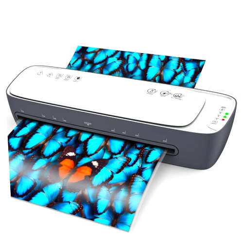 Qfun Laminator Machine 13-Inch Thermal Lamination with Laminating Sheets 9 in1 Office Desktop Laminate Machine, Portable A3 Laminater for Teachers Personal 60S Warm-Up Never Jam