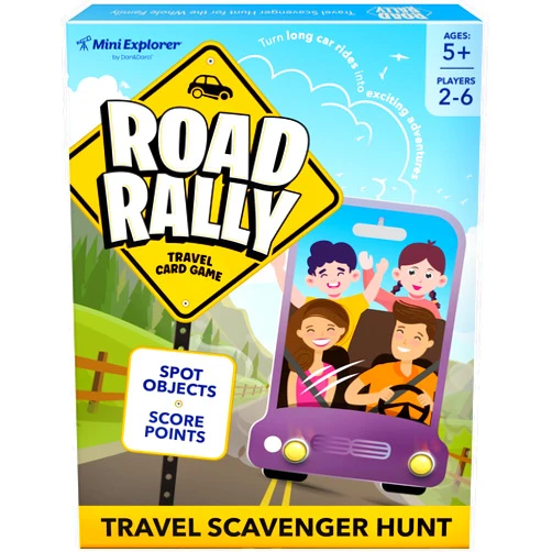Dan&Darci Road Rally Travel Scavenger Hunt Card Game for Kids - Road Trip Car Games & Activities Must Haves Essentials I - Fun Eye Hide & Seek Found Spy Summer Camping Toys Ages 5 6 7 8 9 10 11 12, 8-12