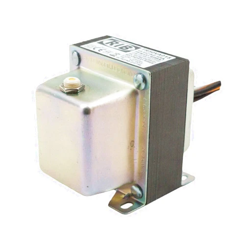 RIB Functional Devices TR50VA015 Transformer, 50VA, 480/277/240/208/120 to 24 Vac, Circuit Breaker, Foot and Single Threaded Hub Mount