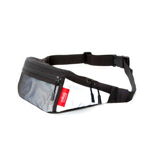 Manhattan Portage Luminosity Alleycat Waist Bag (Black) Reflective fabric, travel, hiking