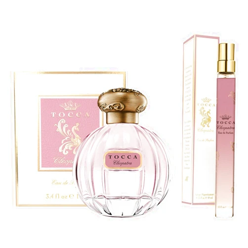 Tocca Cleopatra Perfume Set for Women, 100 ml (3.38 oz) + 10 ml (0.34 oz) - Warm Floral, Grapefruit, Jasmine, Vanilla Musk ($172 Value)