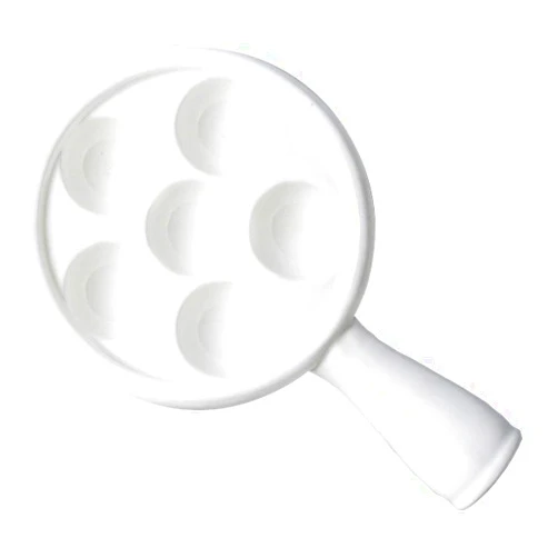 CRYBULLION Ceramic Escargot Plates Snail Mushroom Escargot Dish 6 Compartment Holes Snail Plate Escargot Baking Dish Tablewares for BBQ Home Kitchen Restaurant Kitchen Serving Dishes