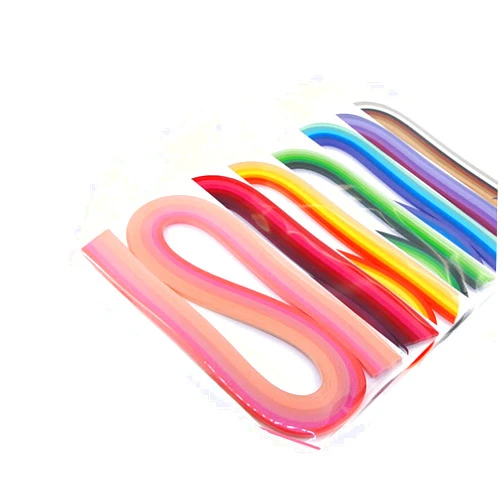 ODETOJOY 5mm Gradient Quilling Paper Strips - 840pcs in Chromatic Crescendo Multicolor Ramps - Perfect for Paper Filigree Crafts and DIY Projects