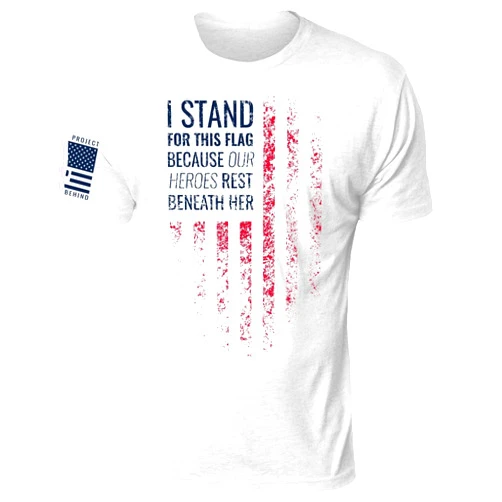 Til Valhalla Project I Stand Men's Tee | Veteran Owned and Operated - Proudly Printed in The USA