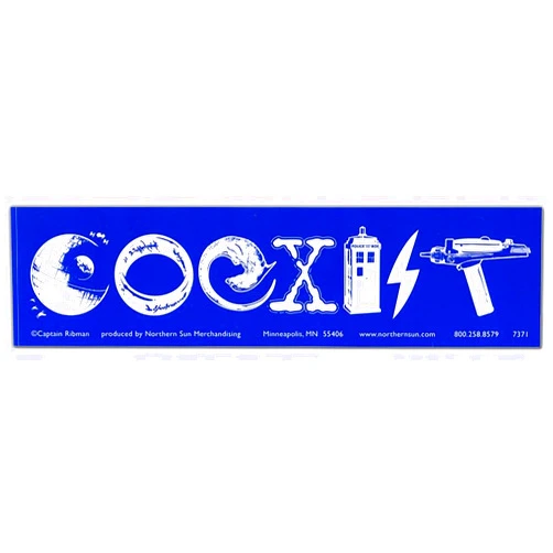 Peacemonger Sci-Fi Coexist Large Bumper Magnet