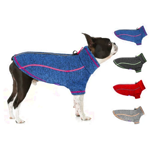 cyeollo Dog Jacket Warm Fleece Coat Dog Sweater Reflective Jackets Zipper Up Coats Step in Winter Small Dog Clothes Pet Apparel