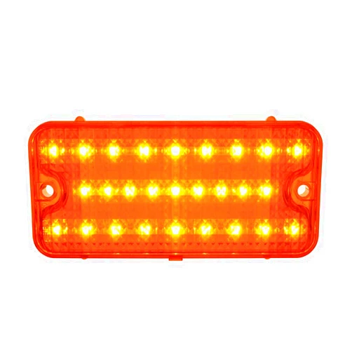 United Pacific CPL6768A 27 Amber LED Parking Light for 1967-68 Chevy Trucks, Dual Function w/Parking Light & Turn Signal – Amber Lens – ONE Unit