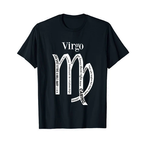 Astrology XO T Shirts Virgo Traits Astrology Zodiac Sign Horoscope T Shirt