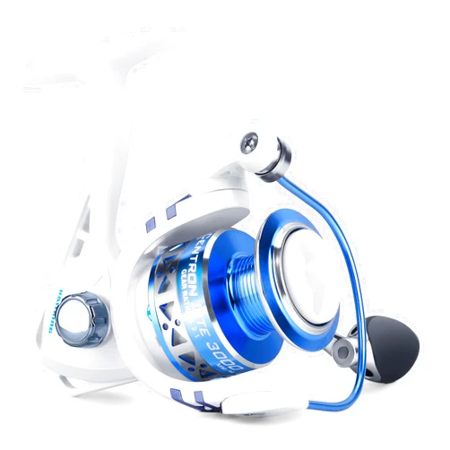 KastKing Centron & Centron Lite Spinning Reels, Size 500 is Perfect for Ice Fishing, Up to 17.5Lbs Max Drag, 5.2:1 Gear Ratio, Ultra Smooth Powerful, CNC Aluminum Spool, 9+1 BB Light Weight