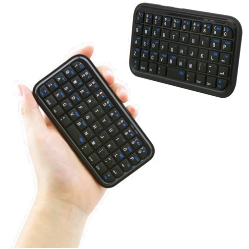 Dtobhars Mini Bluetooth Keyboard, Bluetooth 3.0 Wireless Keyboard 49 Keys Pocket Keypad, Rechargeable Mini Slim Travel Handheld Small Cordless Keyboard for Tablet Smartphone PC Notebook Laptop iPad Mac(Black)
